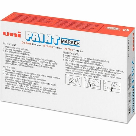 Uni-Ball UniPaint PX20 OilBased Medium Point Marker, Gray UBC63614