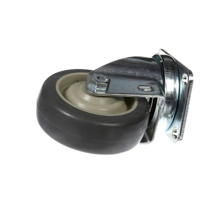 H&K International HandK International Caster, 3.5in, Swivel no Brake, Plate, Gray Poly H-20-6
