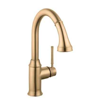 Hansgrohe Talis C Prep Kitchen Faucet, 2-Spray Pull-Down, 1.75 GPM in Brushed Bronze 04216140