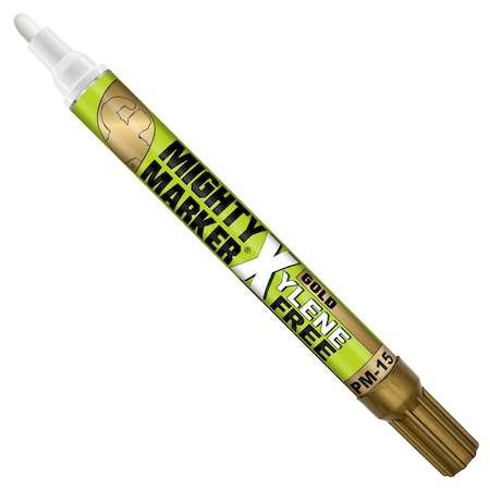 Mighty Marker PM-15 Paint Marker, Eco-Friendly, 10ml Alcohol Based Paint, Gold Color Family, 8-PK 80415