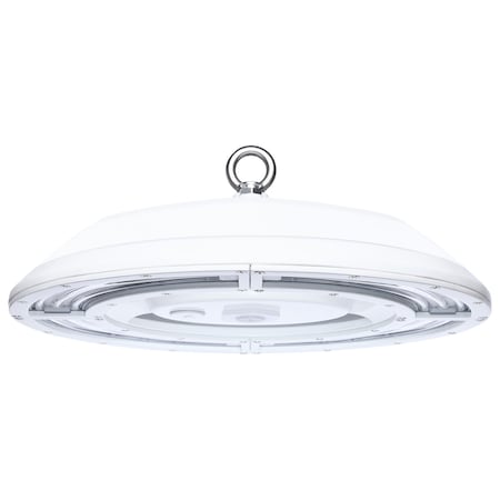 Nuvo LED UFO Hi-Bay 200/150/100 Wattage Selectable 4000K/5000K CCT Selectable 120-277 Volt White Finish 65/1160