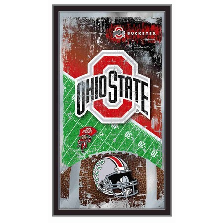 Holland Bar Stool Co Ohio State 15" x 26" Football Mirror MFtblOhioSt