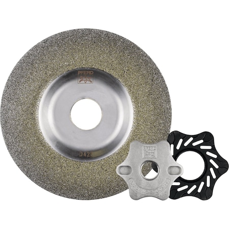 Pferd PFERD Diamond Grinding Disc, CC-GRIND-SOLID Diamond, 4-1/2in x 7/8in, Very Coarse D852 61164