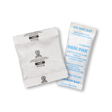 Armor Shield Desiccant, 2-1/2in. L, 1in W, 1/6 oz, PK1200 D1/6UCT