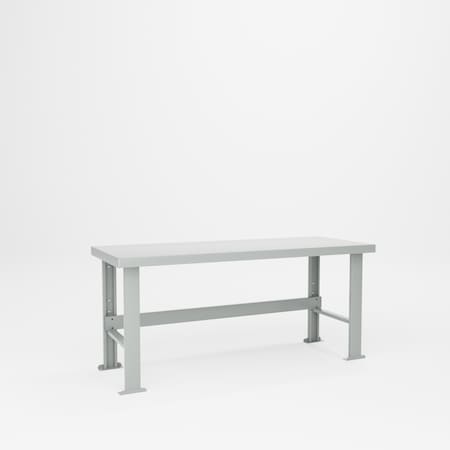 Pucel Steel Top Workbench, 72 in W x 32 1/2 in H x 28 in D, Black F-2872