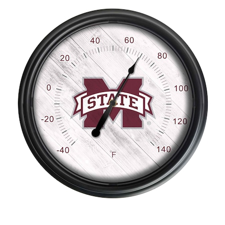Holland Bar Stool Co Mississippi State University Indoor/Outdoor LED Thermometer ODThrm14BK-08MssStU