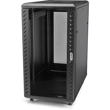 Ezgeneration 32U 19 in. Flat Pack Lockable Server Rack Cabinet, Adjustable Depth 6-32 in. EZ3210157