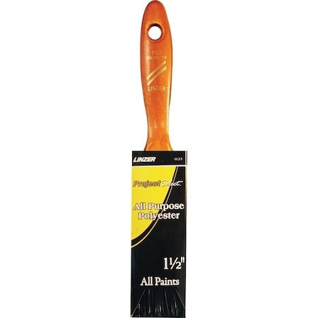 Linzer WC Paint Brush, 112 in W, 214 in L Bristle, Beaver Tail Handle 1123-1.5