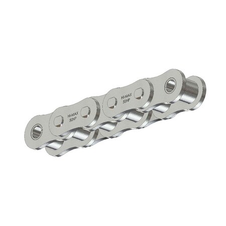 Senqcia Hi-Max SBR Riveted Standard Roller chain, 10 ft OAL, 5/8 P, 0.4 Dia x 3/8 in W Roller 50NPHMRB