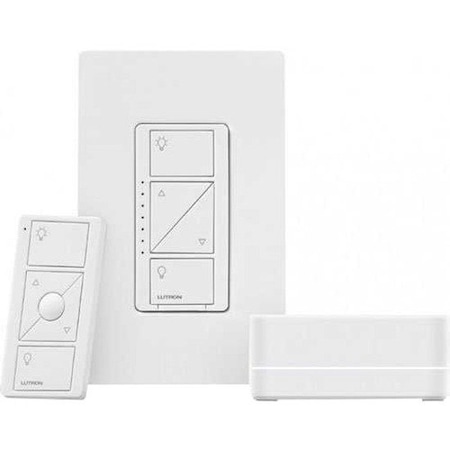 Lutron Smart Dimmer Kit, White P-BDG-PKG1W