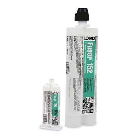 Lord Fusor Adhesives Repair Adhesive, 10.1 oz Cartridge, Black, Paste 152