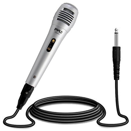 Pyle PyleWired Dynamic Microphone - Unidirectional, Steel Mesh Grill, XLR Audio Cable, PDMIK1 PDMIK1
