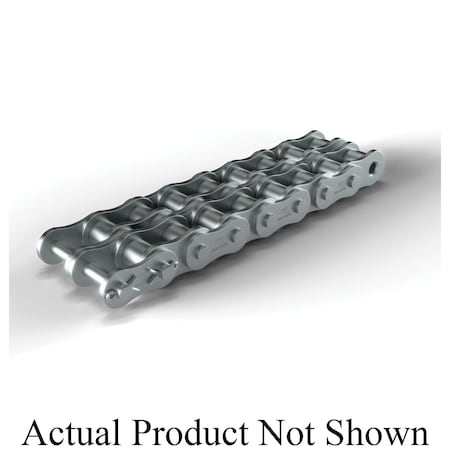 Hkk Chain Riveted Single Pitch Roller chain, 10 ft OAL, 1 P, 5/8 Dia x 5/8 in W Roller, 304 SS SR080R2A