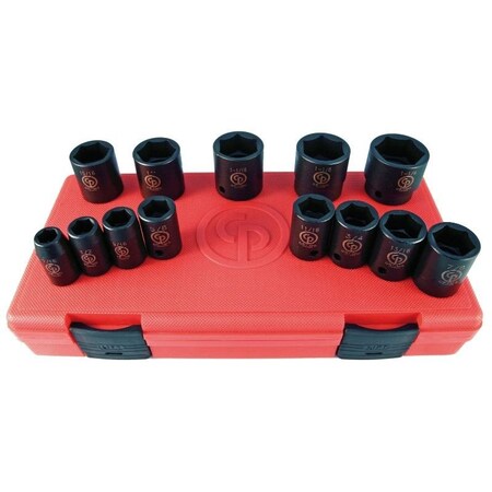 Chicago Pneumatic CHICAGO PNEUMATIC SS4013 1/2inDR 13PCS SAE SET 8940164465