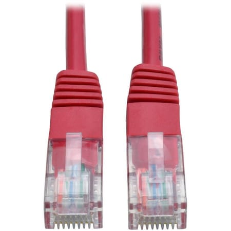 Tripp Lite 7FT CAT5E / CAT5 350MHZ MOLDED PATCH CABLE RJ45 M/M RED 7FT N002-007-RD