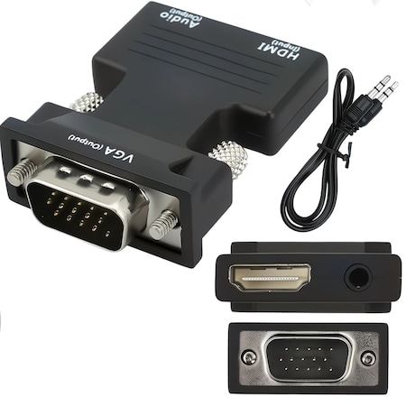 Sanoxy HDMI Female to VGA Male Converter with Audio Adapter 1080P SNX-HDMI-F-VGA-F