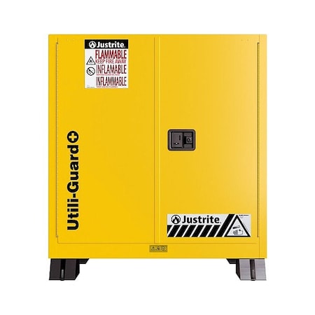 Justrite Utili-Guard+ Flammable Cabinet 30 Gal U893020