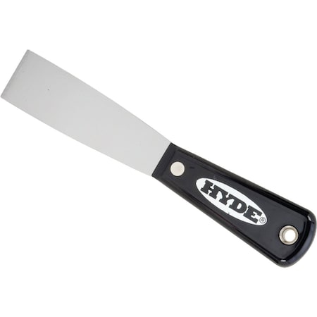 Hyde Black & Silver 1-1/4'' Stiff Professional Putty Knife 2050