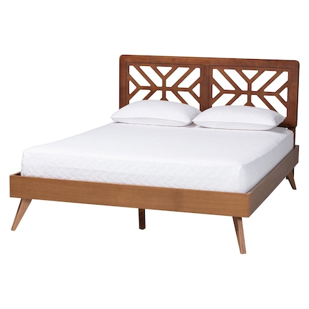 Baxton Studio Kirabo Platform Bed, Queen 268-9408-14465-ZORO