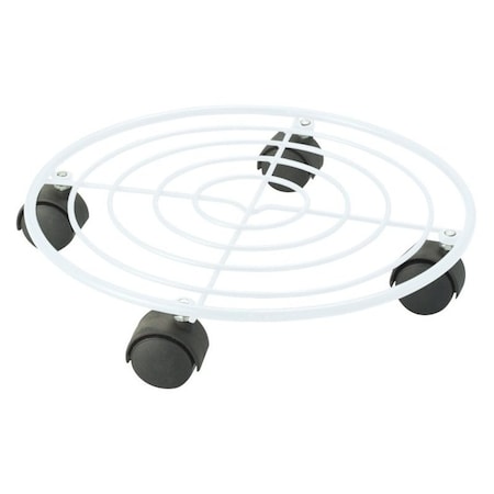 Landscapers Select Planter Dolly, 16 in OAL, 16 in OAW, 2.25 in OAH, 1 -Shelf, Iron Shelf, White Shelf GB-3624-3L