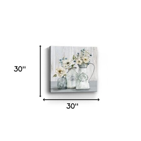 Homeroots Rustic Flowers Unframed Print Wall Art 398948