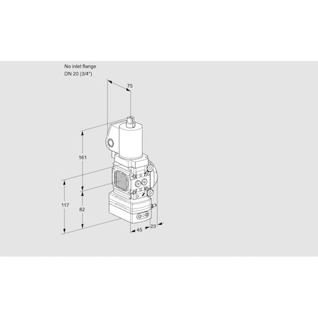 Honeywell Kromschroder VLV, SOLND, RTO REG, 3/4 NPT, VAG1T /20N/NQ KS88011598