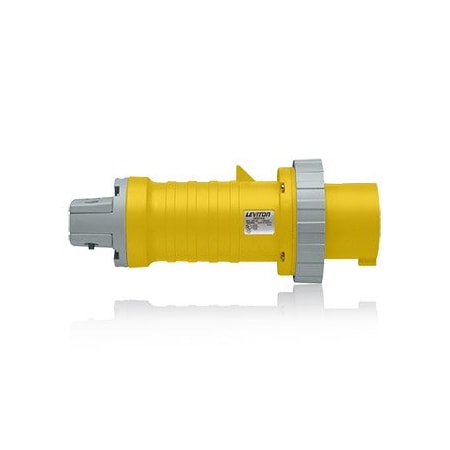 Leviton 360P4W Industrial Grade Plug, Watertight, 60Amp, 125 Volt 360P4WLEV