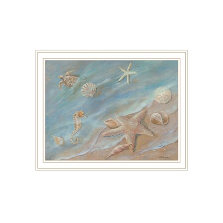 Homeroots Seashore Star White Framed Print Wall Art 529668