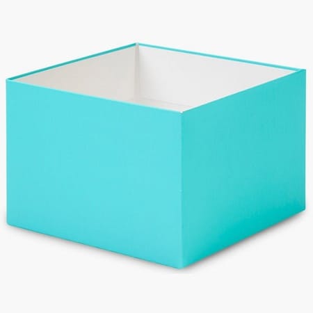 Nashville Wraps Matte Turquoise Box Base, 6x6x4, 25PK GBB06TU