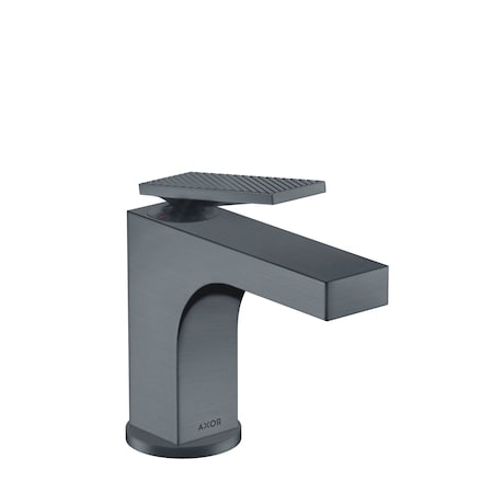 Axor Citterio Single-Hole Faucet 90 with Pop-Up Drain- Rhombic Cut, 1.2 GPM in Brushed Black Chrome 39001341