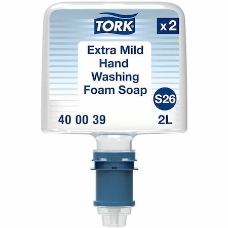 Tork Mild Foam Soap S26, Unscented, 2 L Bottle, 2PK 400039