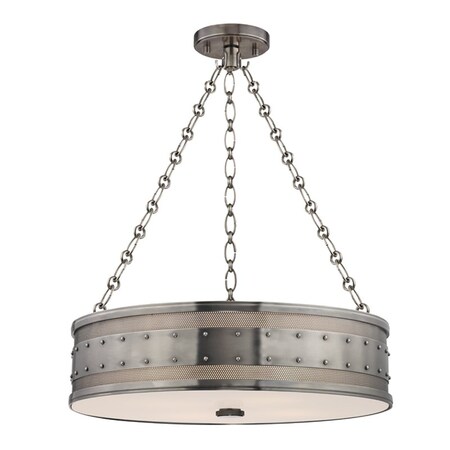 Hudson Valley Lighting Gaines 4 Light Chandelier 22 In. Historic Nickel 2222-HN