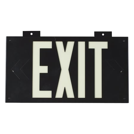 Brady WALL MOUNTED EXIT SIGN BLACK 37851B