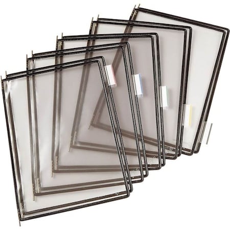 Tarifold Pivoting Pockets, Black, PK10 P070