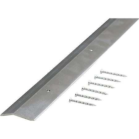 M-D Building Products Carpet Trim, 36 in L, 138 in W, Smooth Surface, Aluminum, Silver 66092