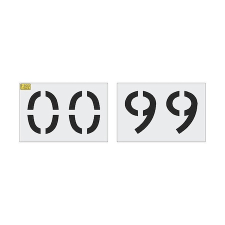 Rae StencilSet, NumberSet, LDPE, 100pcs 4382-012