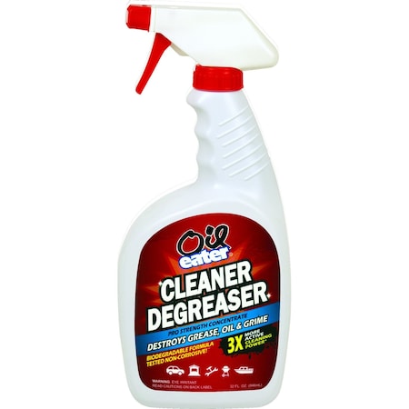 Oil Eater Cleaner/Degreaser, 32 Oz Trigger Spray Bottle, Liquid, Clear AOD3235362