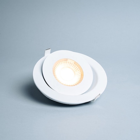 Euri Lighting 6in 5CCT Gimbal Downlight, 9W, 600lm, 90+ CRI, 120 Deg, Dimmable, Damp, ETL DLC6G-13W105se