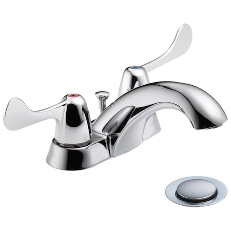 Delta Commercial Hdf Two Handle Centerset Commerical Lavatory Faucet In Chrome 2529LF-HDM