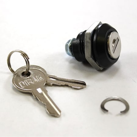 Dirak Lock Cyl No Cam Blk Keyed 1333 R022-0200 BLK 1333