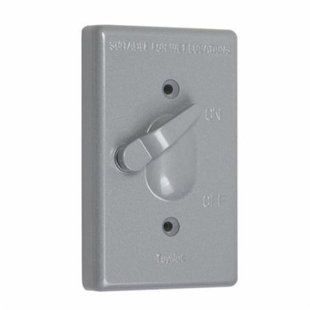 Switch On One Gang Toggle Cover - Gray SW3972583