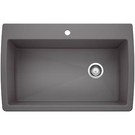 Blanco Diamond Super Single Dual Deck, Cinder 441467