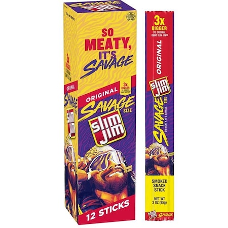 Rubbermaid Commercial Original Snack, Stick, Smoked Meat, 3 oz 711726