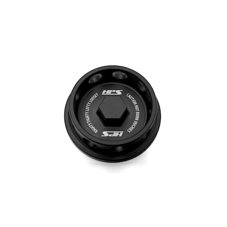 Hps Performance Billet Aluminum Oil Cap for Honda B C D F H J K L R Series Engine, Black,  5269-104WB