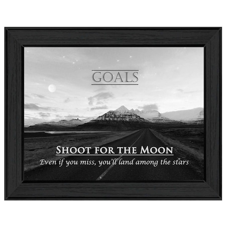 Homeroots Goals 5 Black Framed Print Wall Art 405354