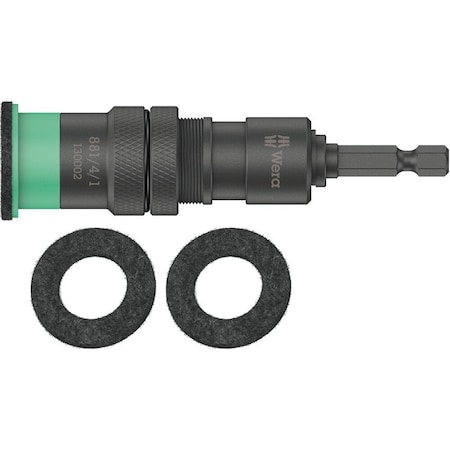 Wera 881/4/1 SB Bit holder with variable screw depth limitation, 1/4 in x 95 mm 5130002001