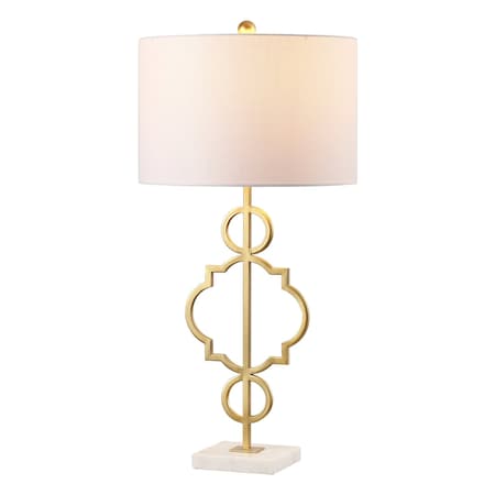 Jonathan Y July 31" Modern Contemporary Metal LED Table Lamp, Gold Painting JYL3026A