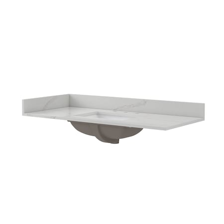 Craft And Main Quartz Vanity Top, 49x22 in QZ49228CBR
