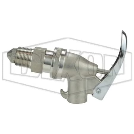 Dixon Heavy Duty Adjustable Drum Faucet, 3/4 in, NPT, Stainless Steel Body HDSSF75