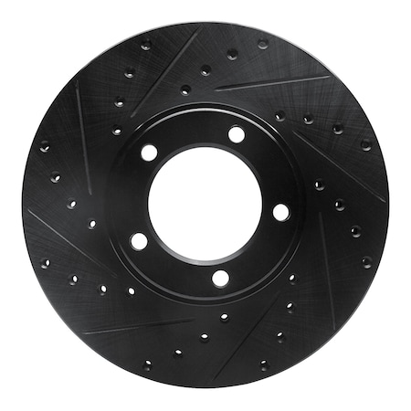 Dynamic Friction Co DFC Brake Rotor - Drilled and Slotted - Black 633-20001L
